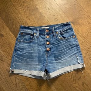 Madewell High Rise Denim Shorts 27